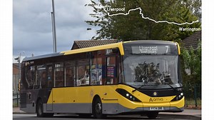 超级简洁的电子报站 | 英国公交 [Arriva Bus Merseyside] 7路 Liverpool → Warrington全程POV