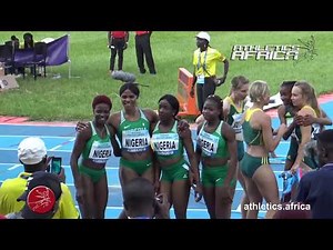 Race highlights - Women 4x100m Final - Asaba 2018 African Championships