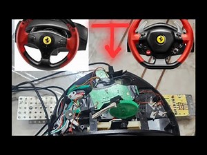 how to make your gaming steering wheel turn 360° . make thrustmaster wheel turn completely.