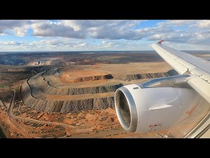 Qantaslink Airbus A320 landing into Kalgoorlie