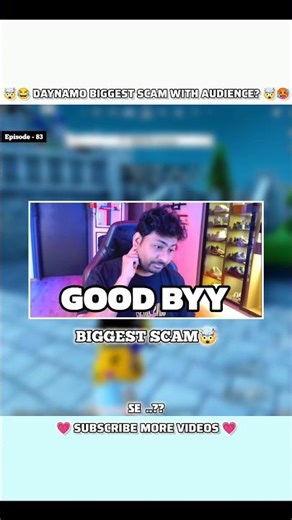 🔥 DAYNAMO BIGGEST "Scam With Audience "!! #bgmi #daynamo #shorts