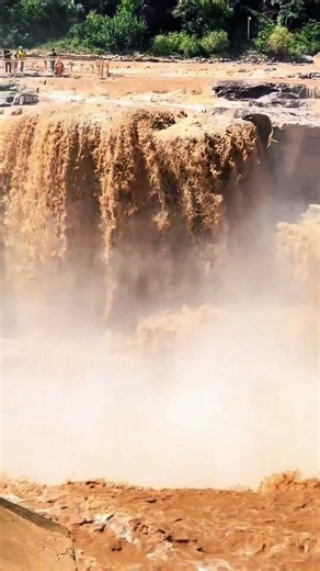 China’s Hukou Waterfall: Nature’s Thunderous Power#ChinaTravel #NaturalWonder