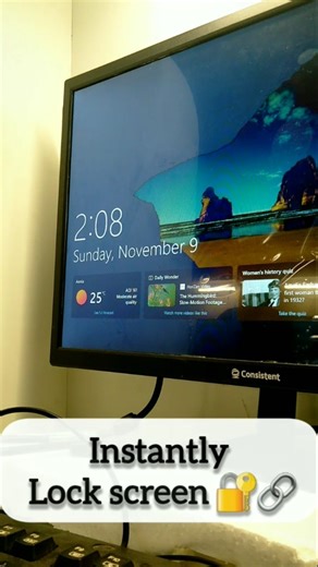 "This lock-screen trick is a game changer!🔐✨" #lockscreen #instant #shorts #pctricks #computer#fypシ