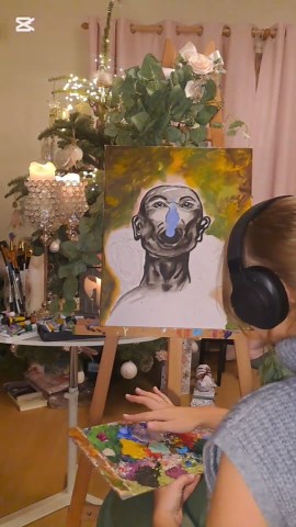 Creating a Vibrant Abstract Portrait Painting