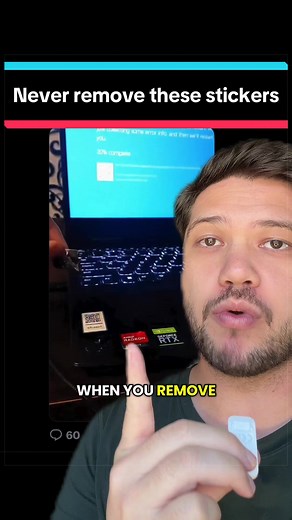 NEVER remove these stickers from your laptop..#tech #laptop | laptop