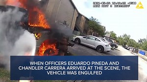 311K views · 12 reactions | Body cameras captured the intense moment two Austin police officers rescued a man from a burning truck before it exploded. More: https://www.thedenverchannel.com/news/national/video-shows-austin-police-rescue-man-from-burning-truck-moments-before-explosion | Scripps National News | Facebook