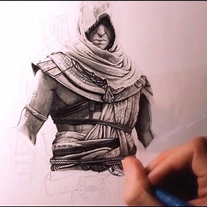 92K views · 4.7K reactions | Superbe speed drawing de Bayek  | Assassin's Creed | Facebook