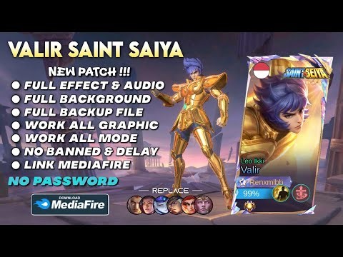 NEW! Script Skin Valir Saint Seiya | Full Effect & Voice - Latest Patch