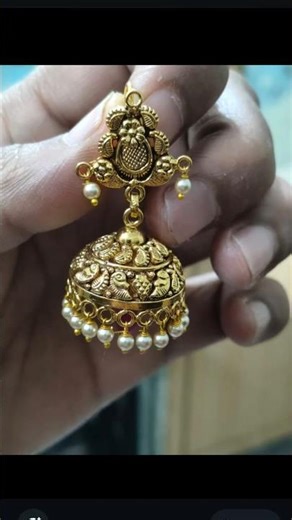gold plated jhumke#shorts #jewellery