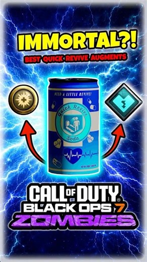 😈IMMORTAL in BO7 Zombies?! Best Quick Revive Augments 🔥 #bo7 #callofduty #gaming