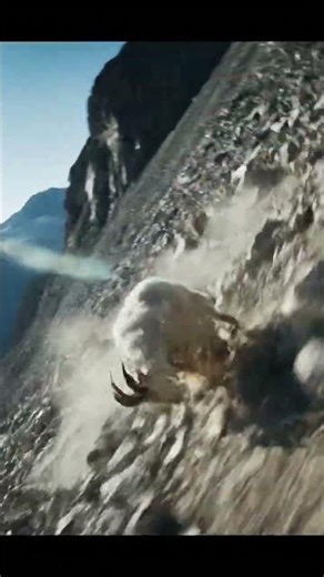 Mountain Goat's INSANE Fall! How did it survive?! #WildAnimals #Goat