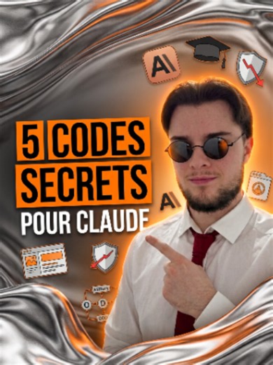 5 codes secrets pour Claude 👇 → PhD level : Claude répond au niveau expert le plus avancé possible → No AI : tu obtiens une réponse beaucoup plus naturelle, débarrassée des tics d'écriture IA → Red team : Claude attaque ton idée comme un consultant stratégique payé pour trouver les failles → Artifact : Claude te construit une appli, un jeu ou un dashboard fonctionnel directement dans le chat → OODA : Claude applique une méthode de décision militaire à ton problème et te dit comment le résoudre
