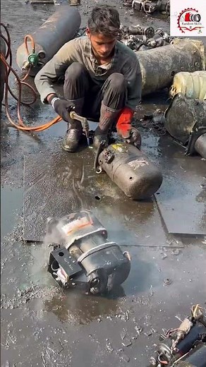 Ton AC Compressor Cutting with Gas Cutter | Copper Core Removal | Part-1