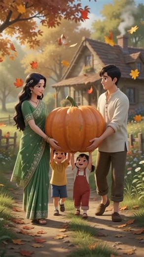 Giant Pumpkin Soup | Cozy Family Autumn Cooking Story 🎃 | Ghibli Style Animation