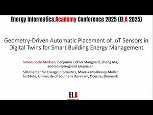 Geometry-Driven Automatic Placement of IoT Sensors in Digital Twins for Smart Building Energy