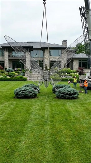 Amazing Timelapse of a Massive Butterfly Hedge Sculpture Transformation! 🌿🔥