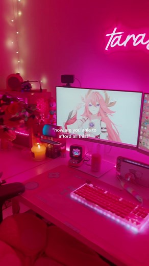 the real way of how i got my setup the way it is 🥲 i need to learn how to save #pinksetup #pinkgamingsetup💖 #gamergirl💞 #aestheticsetups #pinkpcsetup #pinksetup🧋🍩🍭🍉🍓🦋🌸🍄🍩