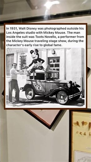 Walt Disney and the First Mickey Mouse Costume (1931).