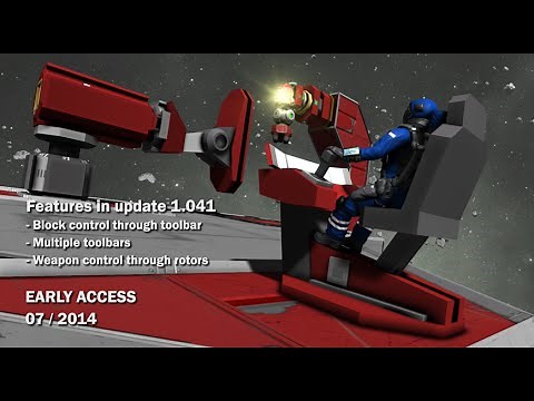 Space Engineers - Block control through Toolbar, Weapons control through Rotors