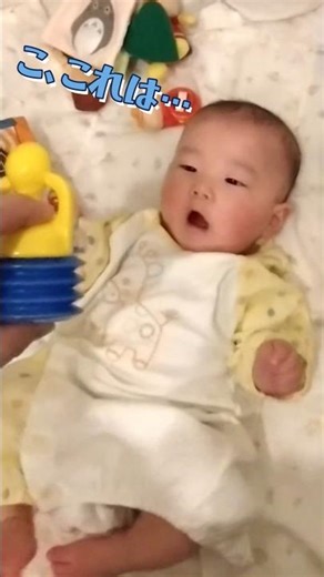 おもちゃでわなわなする6ヶ月赤ちゃん👶