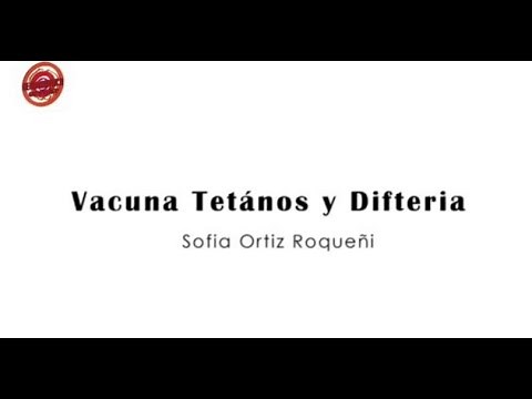 Vacuna tétanos y difteria.