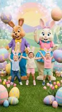 🐰 Bunny Hop Dance Challenge! Can You Keep Up? 😄 #shorts #kidsshorts #nurseryrhymes #kidslearning