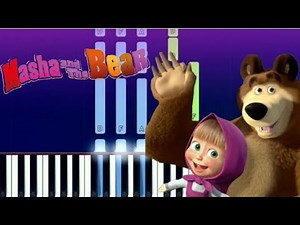 Masha and The Bear song (Masza i Niedźwiedź) - Piano Tutorial