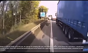 Awful driving all round here! That poor breakdown man must have been terrified! Who do you think is to blame? | lorrydriver.co.uk