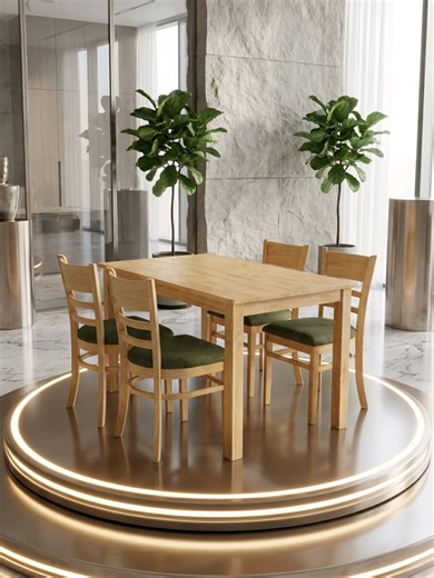 Bộ Bàn Ăn Gia Đình 4 ghế, 6 ghế Cabin Bọc Nệm Simly Êm Ái, Thoải Mái #shopmecop #giadung #giadungtienich #banghe #banangiadinh