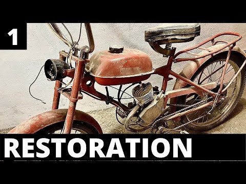 old Motorcycle RESTORATION | I restored motorbike with engine