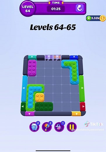 Color Block Jam: Levels 64-65 Gameplay