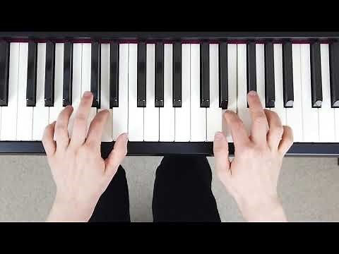 How to play A Major Contrary Motion Scale on the Piano (Right & Left Hand - Correct Fingering)