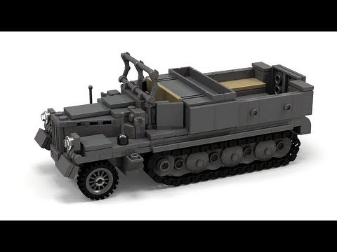 Lego WWII SdKfz-11 German Halftrack Instructions