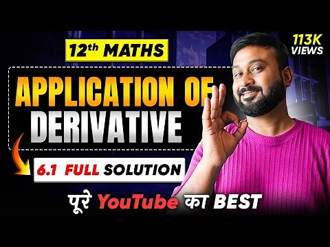 Class 12 Maths NCERT | Chapter 6 Application Of Derivative | Ex - 6.1 Solution | VidyaWise