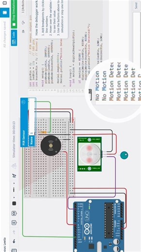 motion detection system #arduino #robotics #arduinoproject #automatic #electronic #engineering