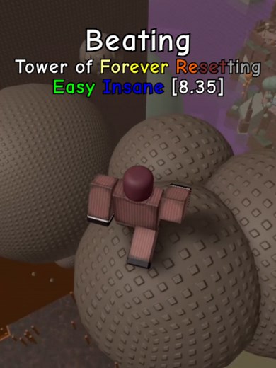Beating Tower of Forever Resetting #Roblox #EToH #Obby | Roblox