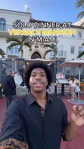 No Versace plates… Solo Dinner at Versace Mansion in Miami | Andrew Townsend
