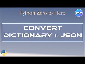 Convert 𝔻𝕀ℂ𝕋𝕀𝕆ℕ𝔸ℝ𝕐 to 𝕁𝕊𝕆ℕ using Python | Python Beginner Tutorials | An IT Professional