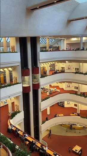 Toronto Reference Library Unique Atrium Elevator