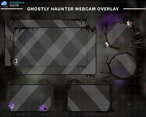 Animated Ghostly Webcam Borders, Haunted Horror Overlay for Spooky Twitch Stream - Etsy