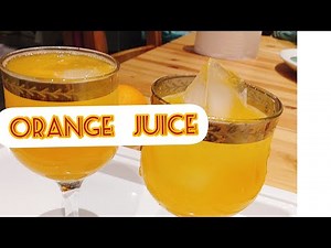 How to make homemade fresh orange juice//cara membuat oren jus nikmat segar