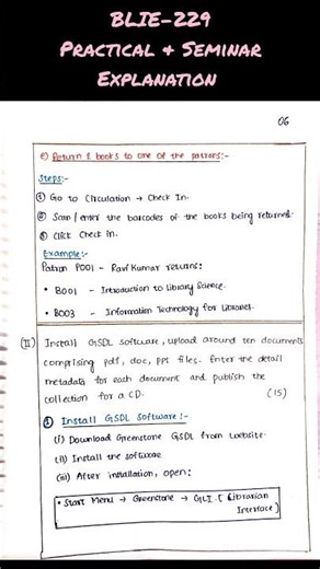 Reference Explanation for BLIE-229 Practical & Seminar #libraryscience #shorts