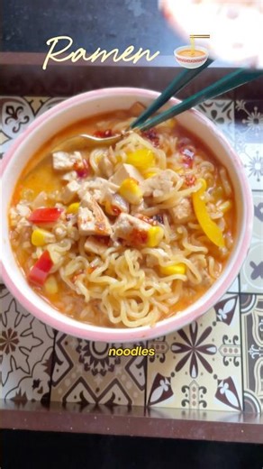 Spicy cheesy ramen 🍜✨🩷 #fypシ #food #ytshorts #recipe #youtubeshorts #cooking #shortsfeed #shorts