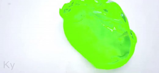 Manipulating Glossy Green Slime: A Visual Delight