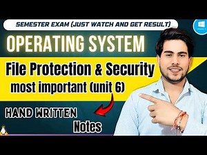 File Protection and Security in Operating System (OS) | Access Control,encryption | easy notes