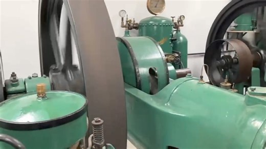 Four of one of the Ansons friends engines running. | Anson Engine Museum