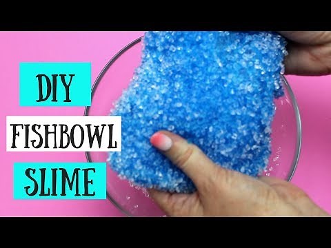 DIY FishBowl Slime | Super Crunchy Slime