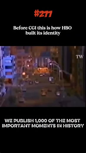 HistoryVerse on Instagram: "From the 1970s through the 1990s, HBO’s iconic intro was designed with a very clear purpose: to make television feel cinematic before the program even began. Instead of loud logos or fast cuts, it took viewers on a slow, immersive journey through a handcrafted miniature city, gliding past streets and buildings before lifting into the sky, quietly telling you this wasn’t ordinary TV. Built entirely with physical models, practical lighting, and motion-control cameras—no