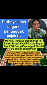 Bismillah Pak Menkeu Purbaya hafizhahullah libas oligarki
