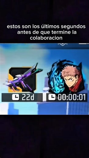 la colaboración con free Fire x jujutsu kaisen a terminado #freefire